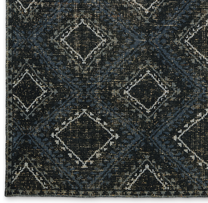 Antico Rug Swatch - Black