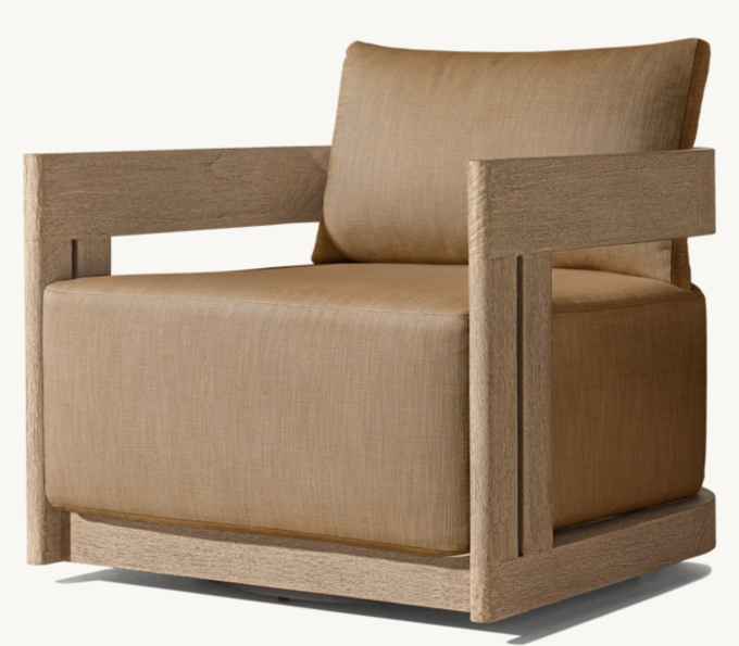 Matira Teak Swivel Lounge Chair 