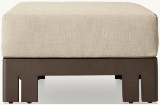 Matira Aluminum Ottoman 