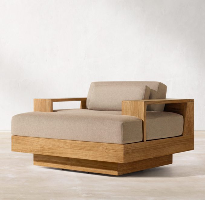 Cape Town Teak Swivel Lounge Chair Cushions
