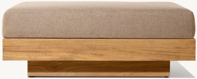 Cape Town Teak Ottoman 