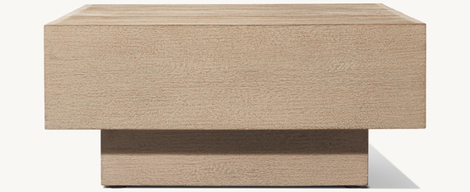 Shown in Weathered Teak. Cushions (sold separately) shown in Mocha Perennials® Performance Textured Linen Weave.