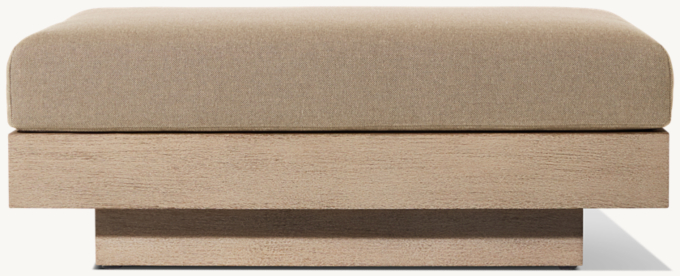 Cape Town Teak Ottoman 