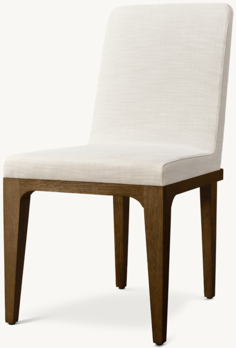 Three Quarter view of Preston Fabric Dining Side Chair  