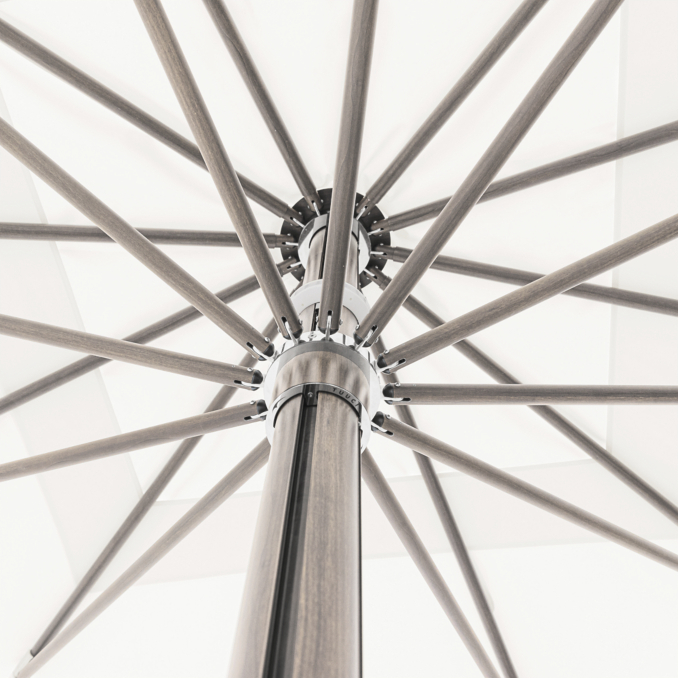 Detail view of Tuuci® Ocean Master Mega Max Center Post Umbrella 