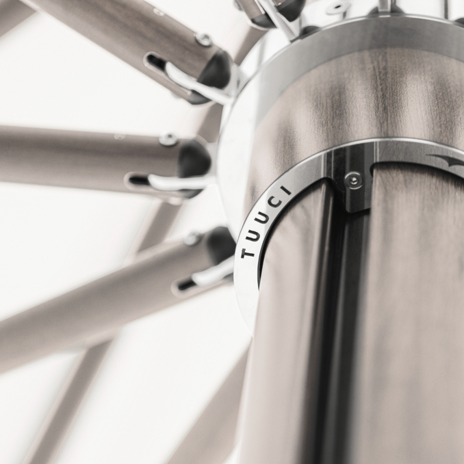 Detail view of Tuuci® Ocean Master Mega Max Center Post Umbrella 