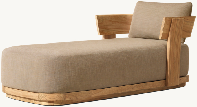 Solaro Teak Chaise 