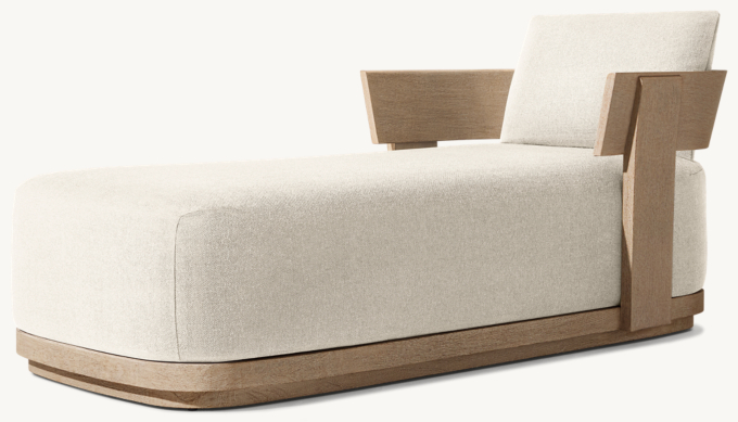 Solaro Teak Chaise 