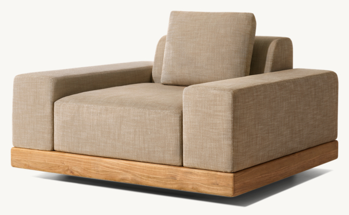 Cortona Teak Swivel Lounge Chair