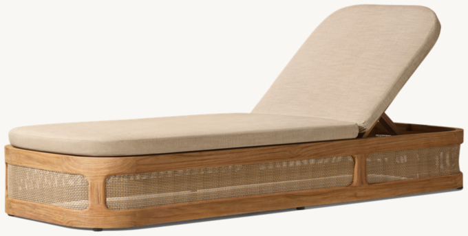 Trieste Teak Chaise 
