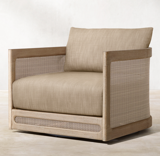 Trieste Teak Swivel Lounge Chair Cushions