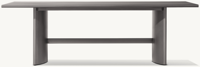 Trieste Aluminum Rectangular Dining Table