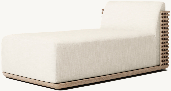 Trelica Teak Chaise 