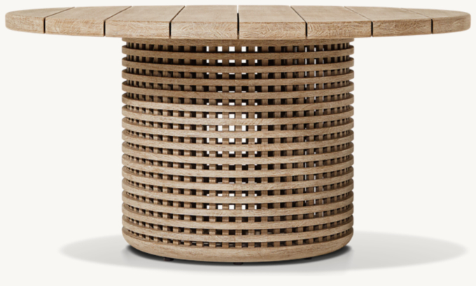 Trelica Teak Round Dining Table
