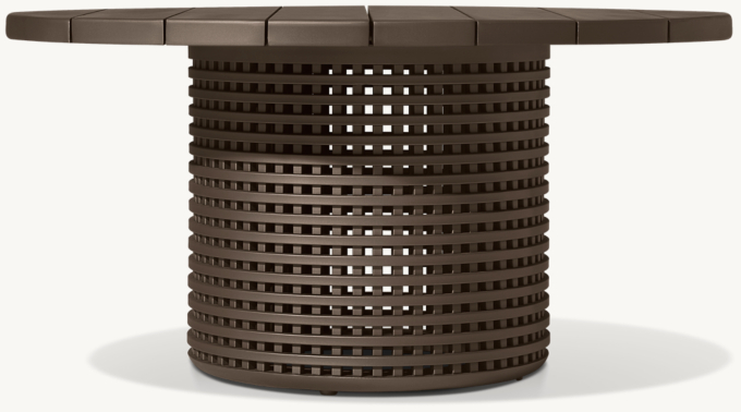 Trelica Aluminum Round Dining Table