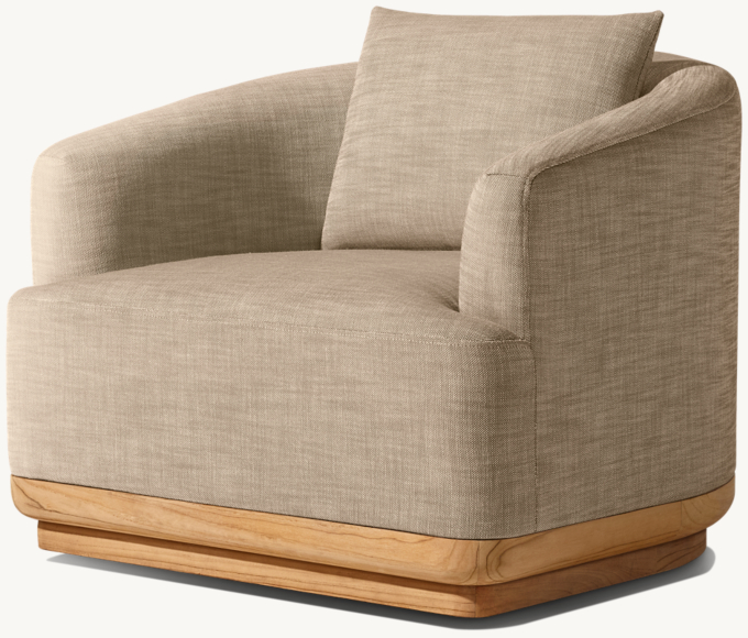 Oslo Teak Swivel Lounge Chair