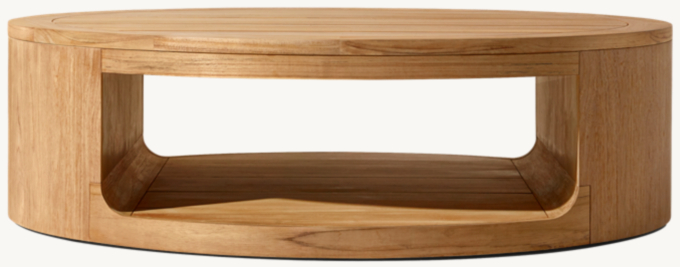 Oslo Open Teak Round Coffee Table