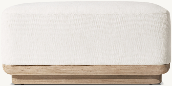 Oslo Teak Ottoman