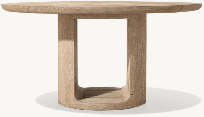 Oslo Open Teak Round Dining Table