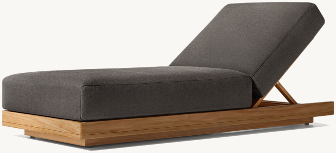 Santos Teak Fixed Chaise