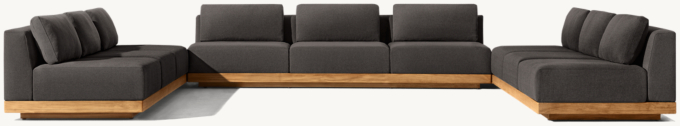 Santos Teak Modular Customizable Sectional