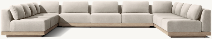 Santos Teak Modular Customizable Sectional
