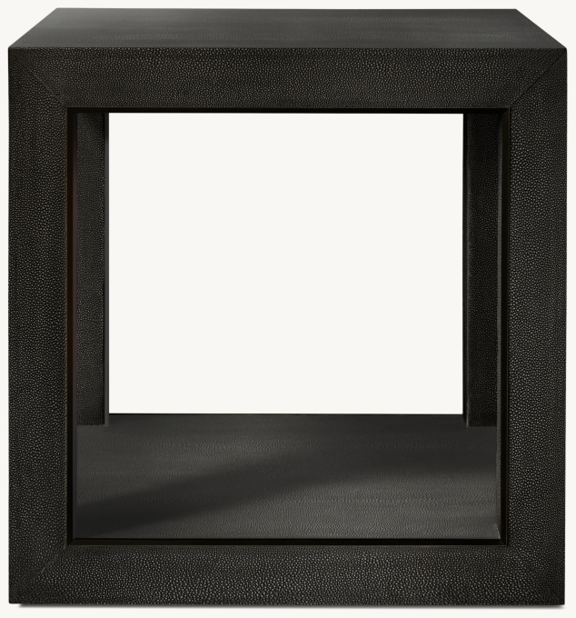 Cela Shagreen Square Side Table 