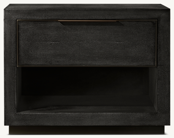 Cela Shagreen Open Nightstand