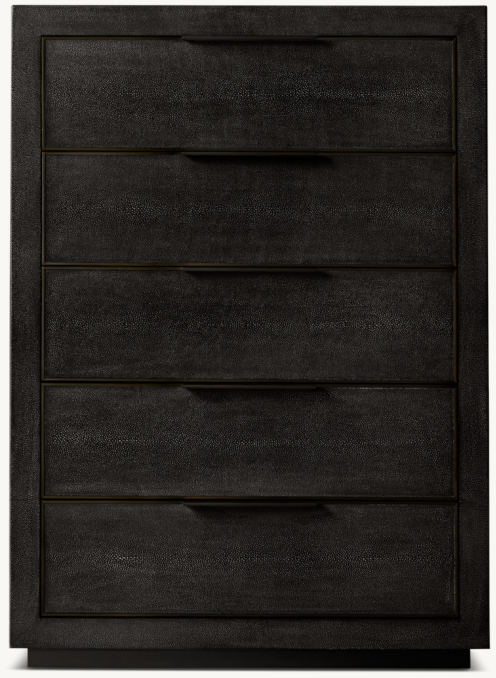 Cela Shagreen 5-Drawer Narrow Dresser
