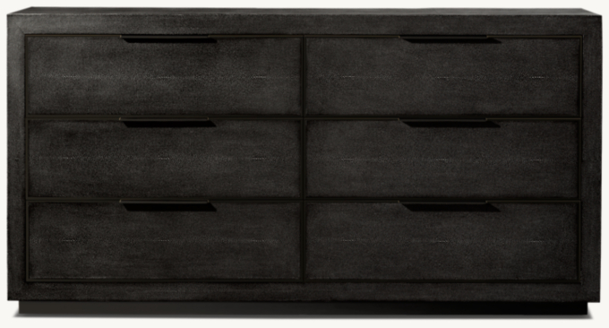 Cela Shagreen 6-Drawer Dresser 