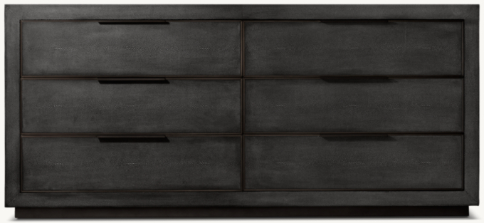 Cela Shagreen Double Vanity BASE 