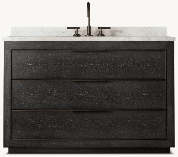 Cela Shagreen Single Extra-Wide Vanity 