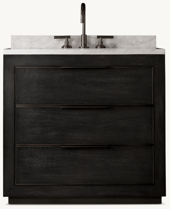Cela Shagreen Single Vanity 