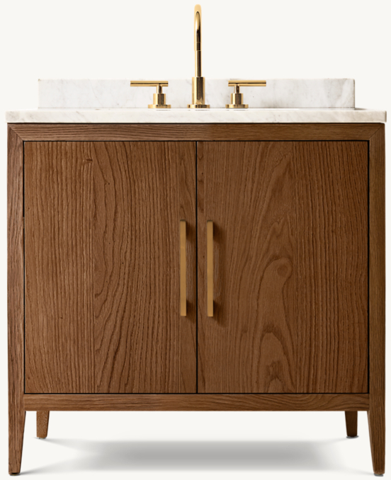 French Contemporary Single Vanity | RH