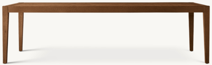French Contemporary Rectangular Extension Dining Table