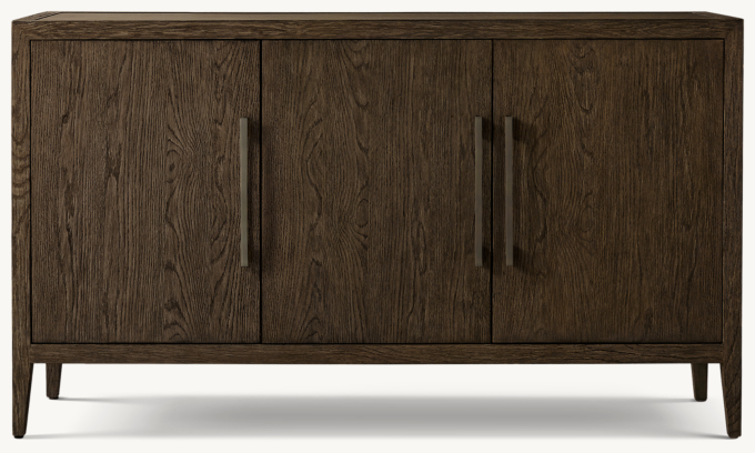 French Contemporary Triple-Door Sideboard
