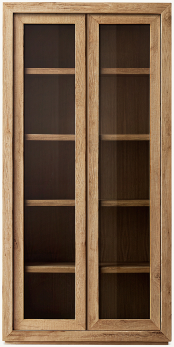 Reclaimed Oak Glass Cabinet