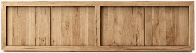 Reclaimed Oak 4-Door Media Console