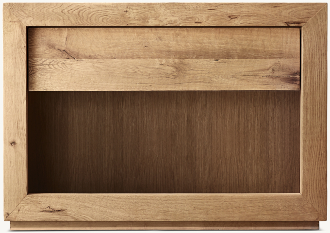 Reclaimed Oak Open Nightstand