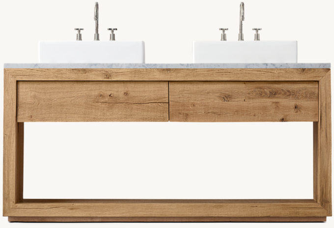 Reclaimed Oak Double Washstand 