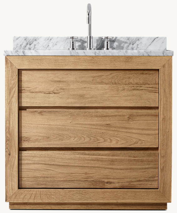 Reclaimed Oak Single Vanity 