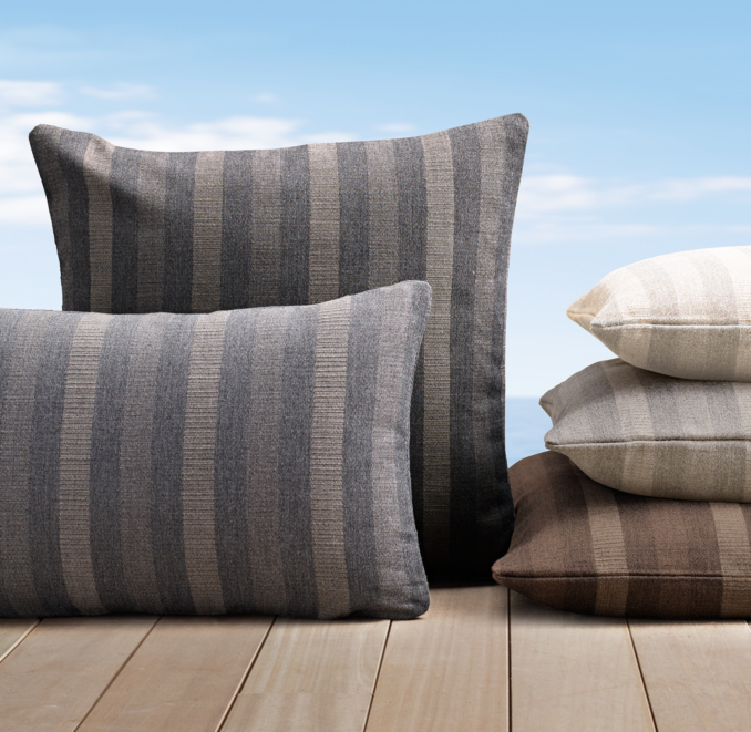 Textured Stripe KnifeEdge Pillow Covers