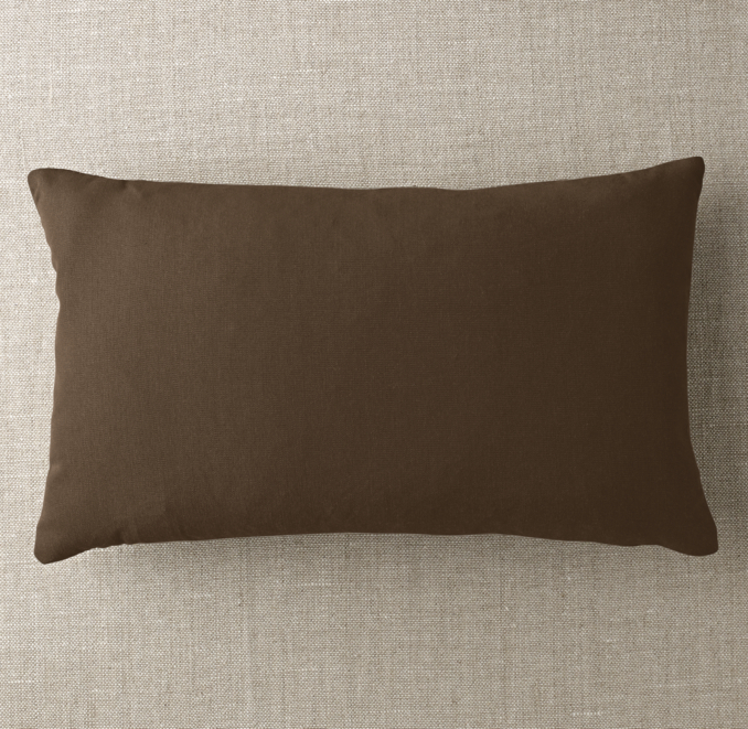 Custom Sunbrella® Canvas KnifeEdge Lumbar Pillow Cover