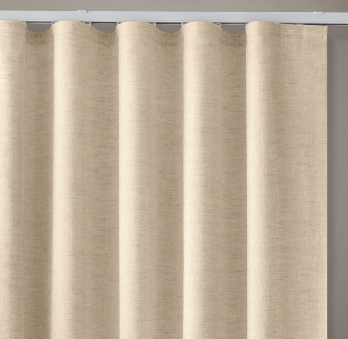Custom Belgian Sheer Linen Ripple Fold Draperyselect Colors On Sale