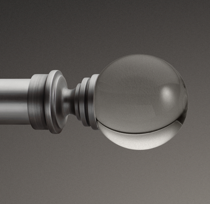 Custom Estate Crystal Ball Finials