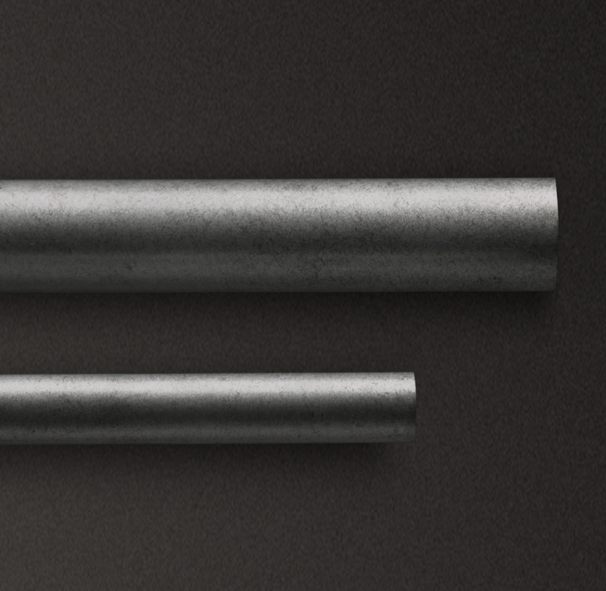 Cast Iron Rod Vintage Nickel