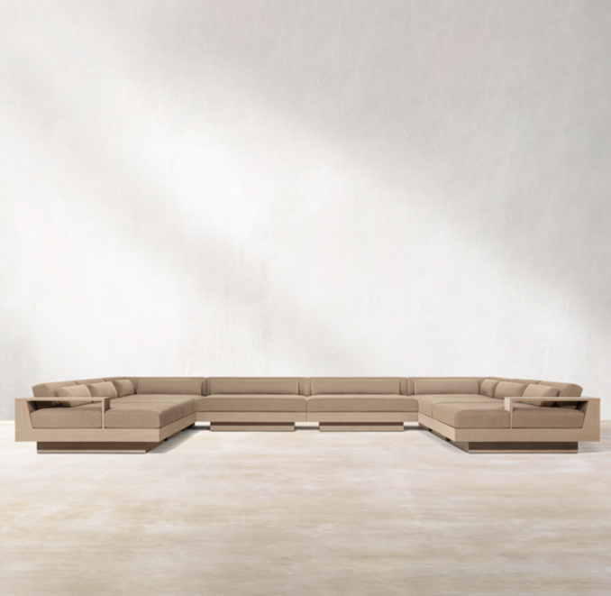 Cape Town Teak Modular USectional Daybed