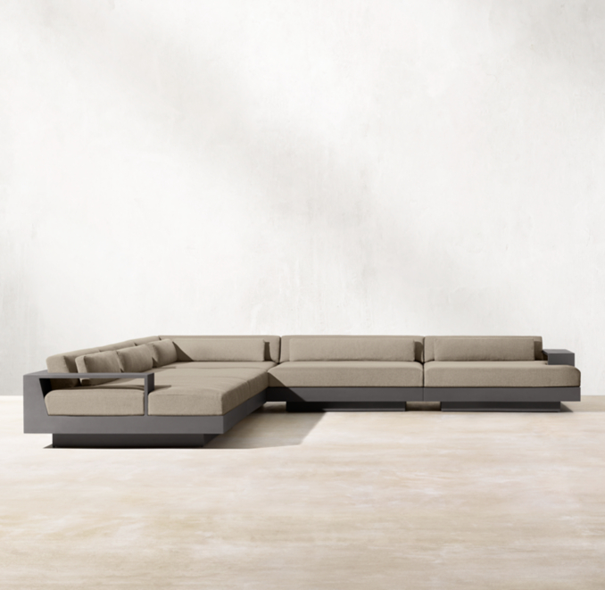 Cape Town Aluminum Modular LSectional Daybed