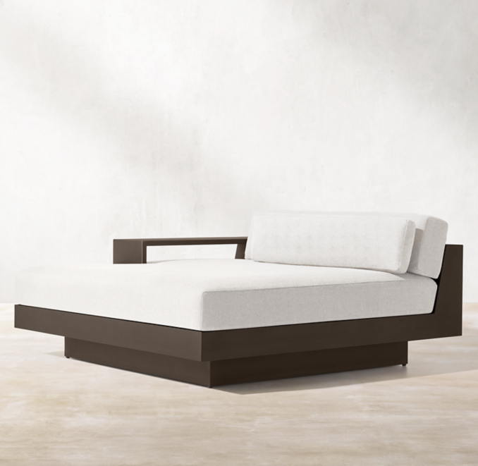 Cape Town Aluminum Left Arm Daybed