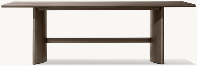 Trieste Aluminum Rectangular Dining Table